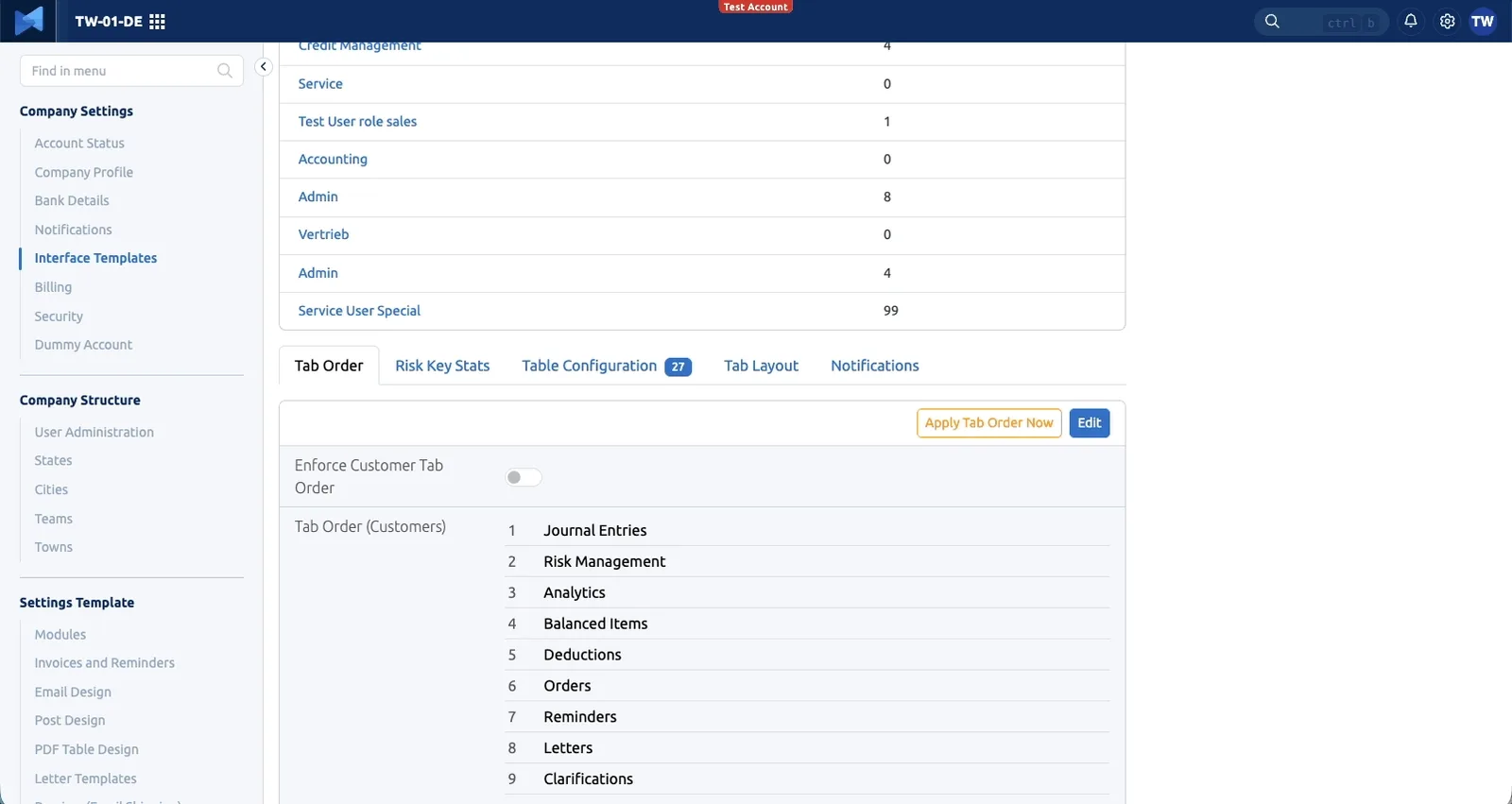 Modal Interface 